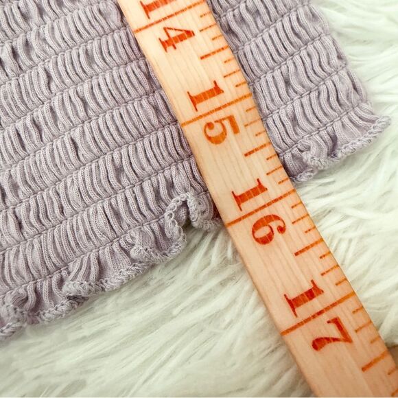 Women Hollister Knit Wide Strap Tank Top Y2K in Lilac Size Extra Small - Picture 4 of 5